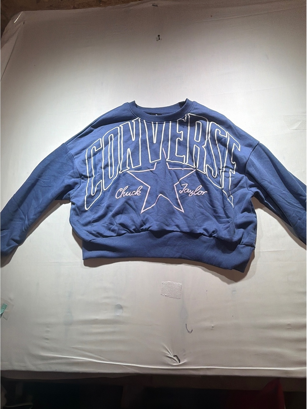 Converse Girls' Indigo Storm Sweatshirt Size L 11-12 Years
